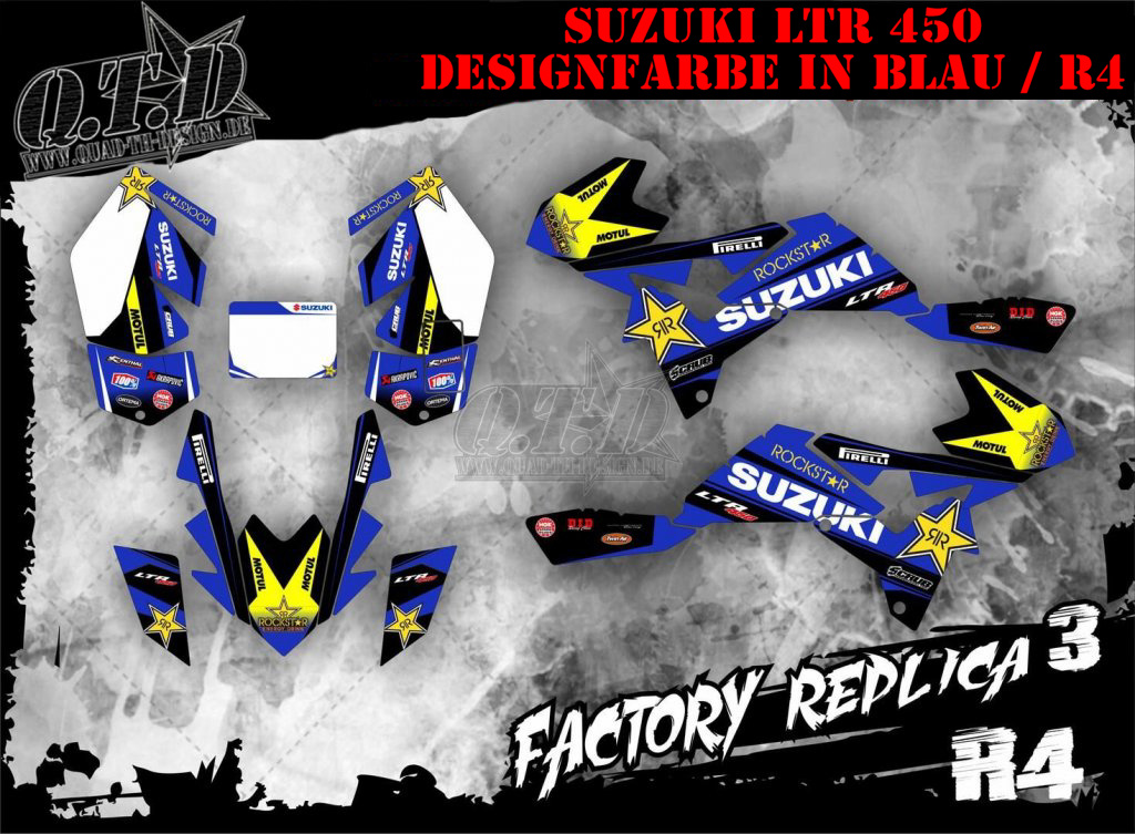Factory Replica 3 Blau für Suzuki LTR 450